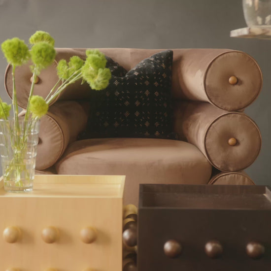 setting up a layered coffee table vignette  